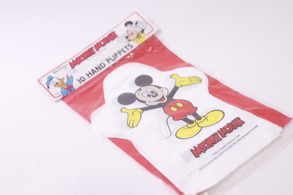 Disney, Mickey Mouse, 10 Hand Puppets, Carrousel Party Favors, ~ 260120-WH 910